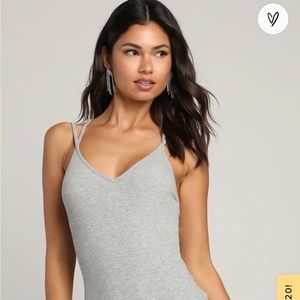 Lulus stretchy ribbed sleeveless bodysuit size XL